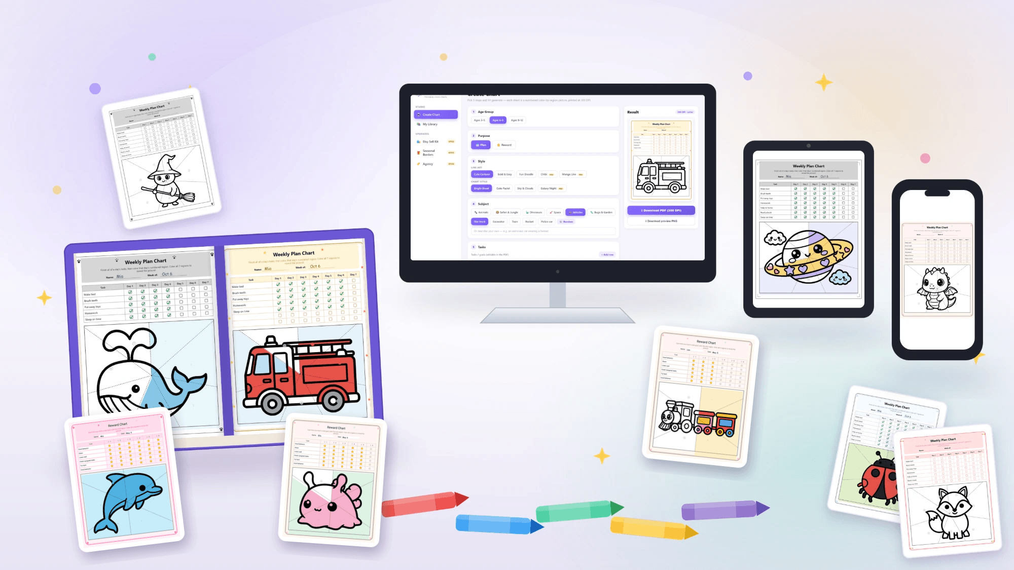 QuestChart AI — The Kids' Chore Chart That Colors Itself In